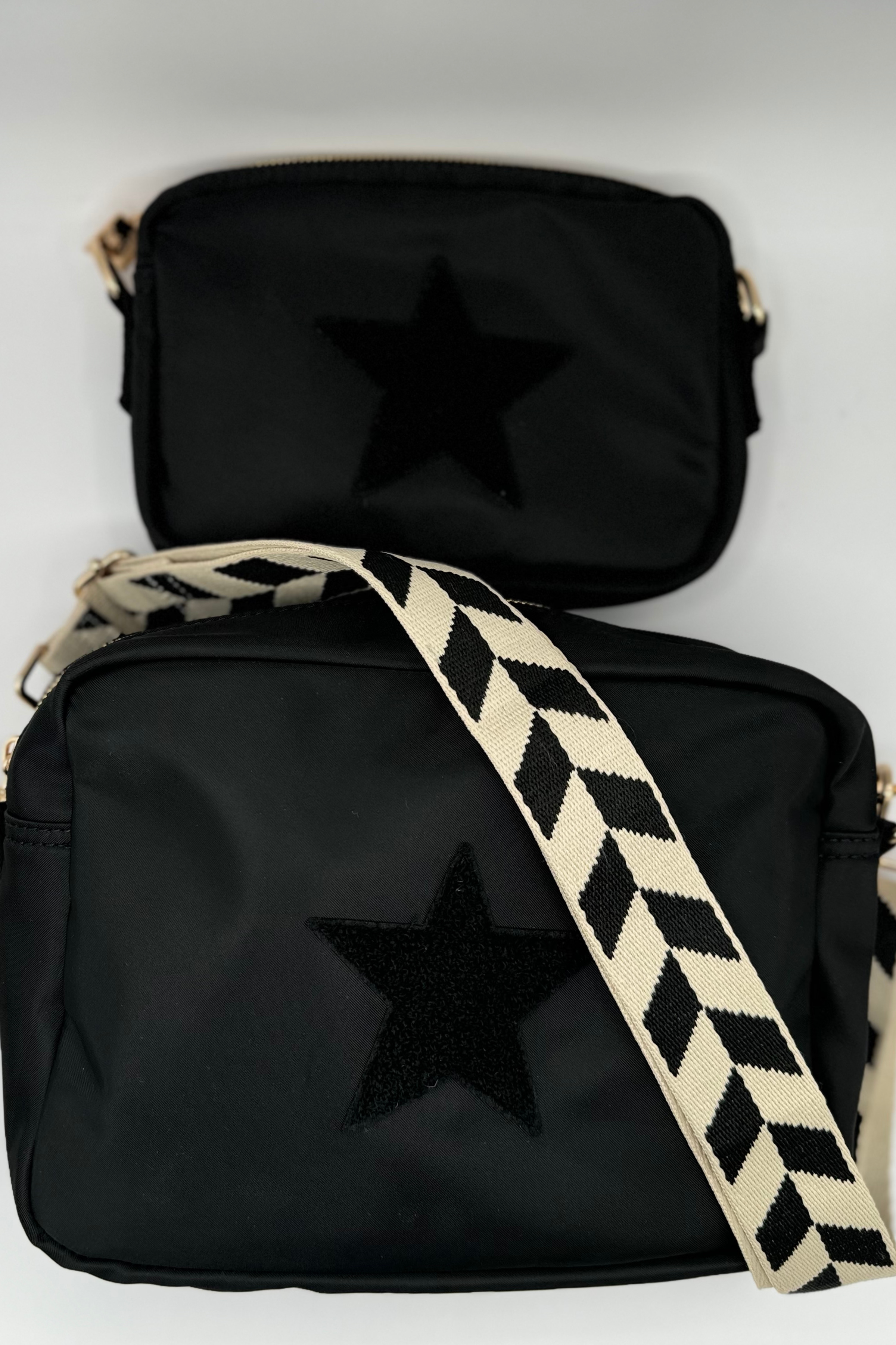 Black Star Large OG Crossbody with the Rho Strap