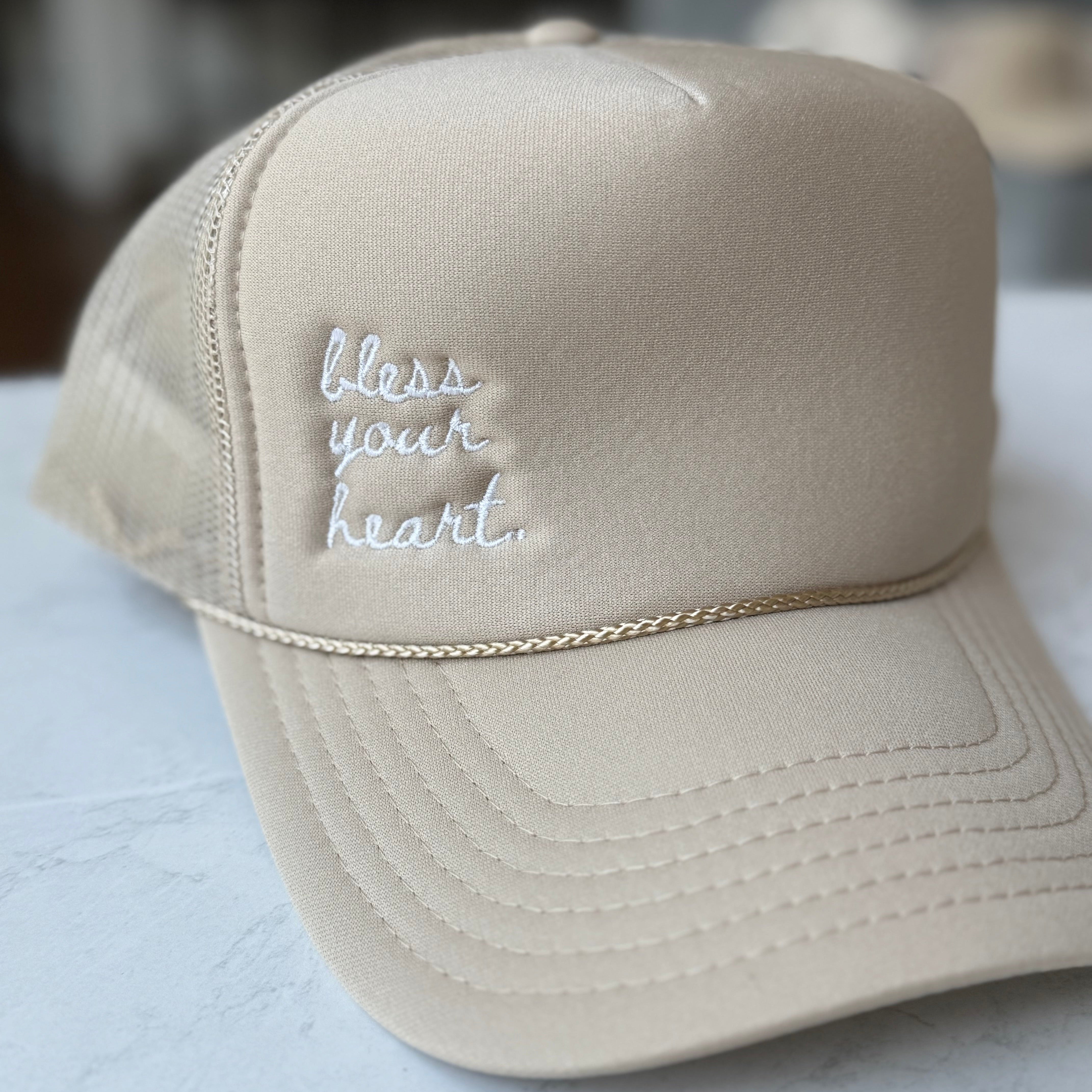 Embroidered Bless Your Heart Trucker Hat