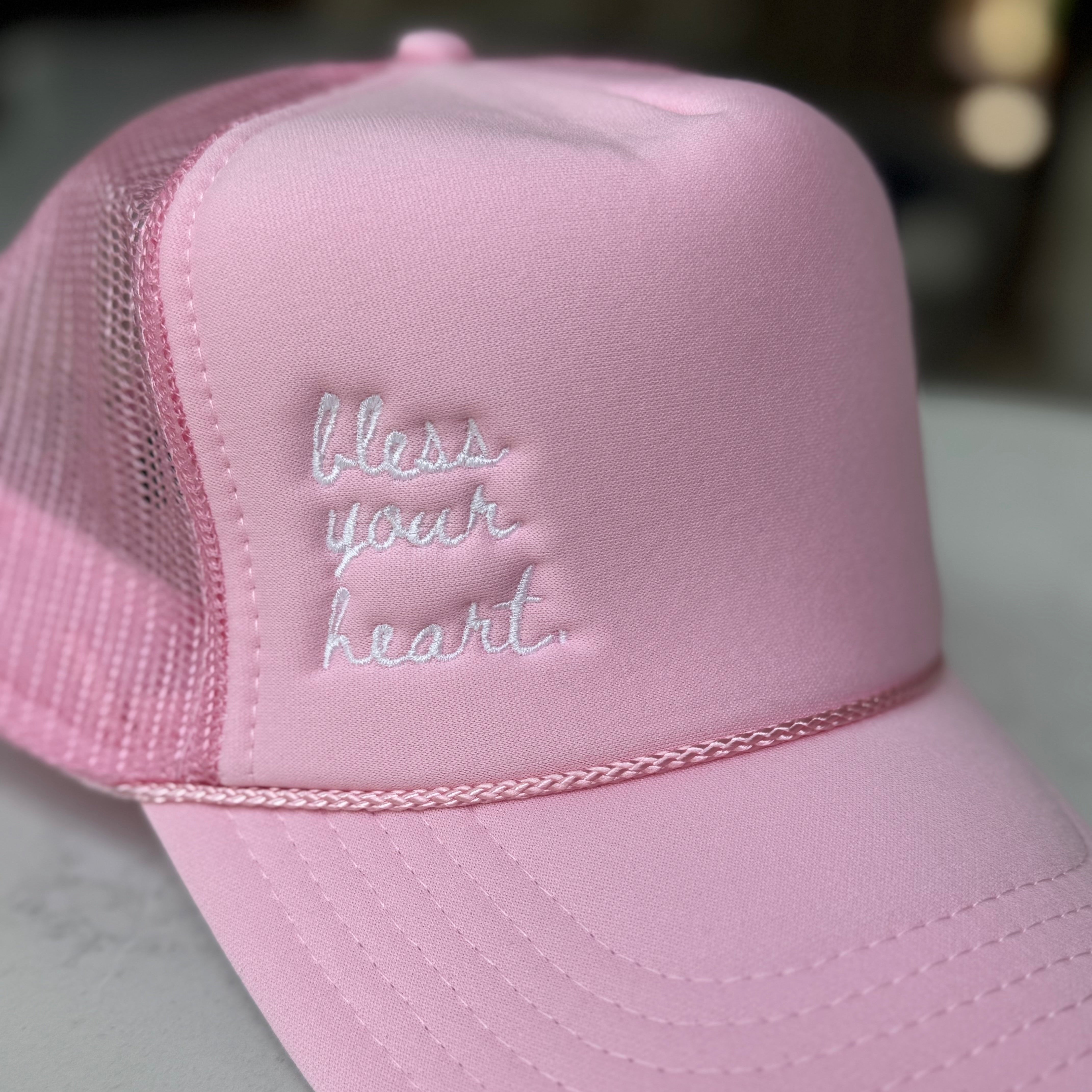 Embroidered Bless Your Heart Trucker Hat