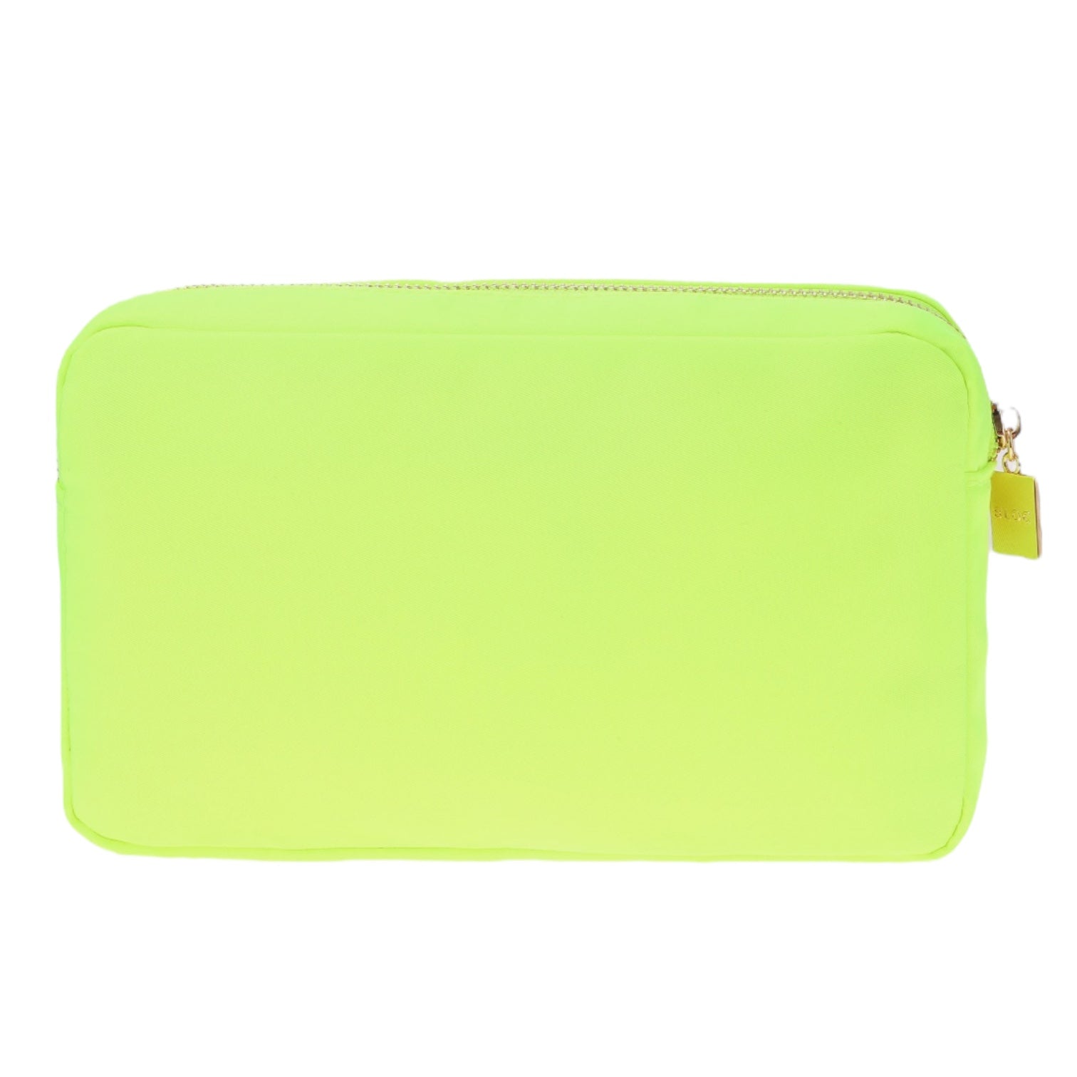 Medium Lightening Bolt Beauty Bag: Neon Yellow
