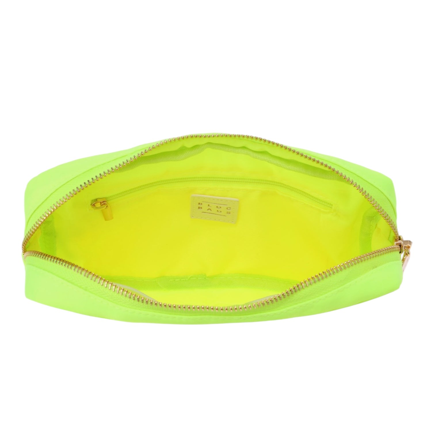 Medium Smiley Beauty Bag: Hot Pink