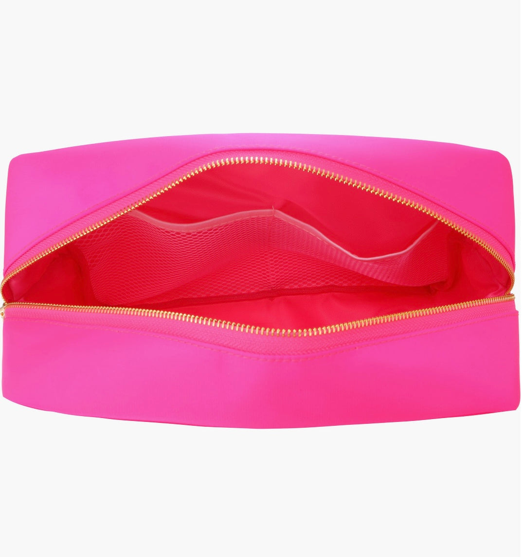 XL Heart Hot Pink Beauty Bag