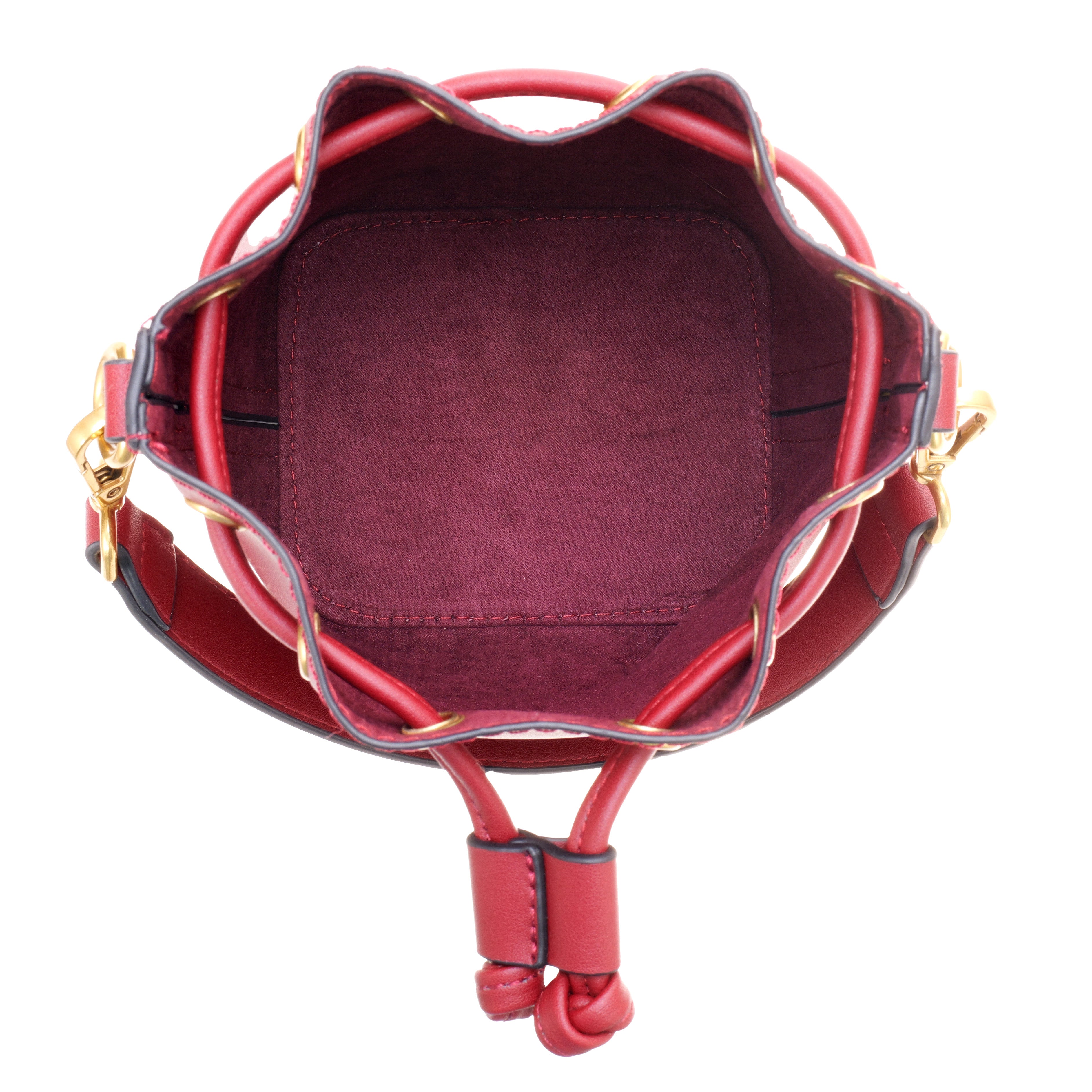Mini Bucket Bag: Wine