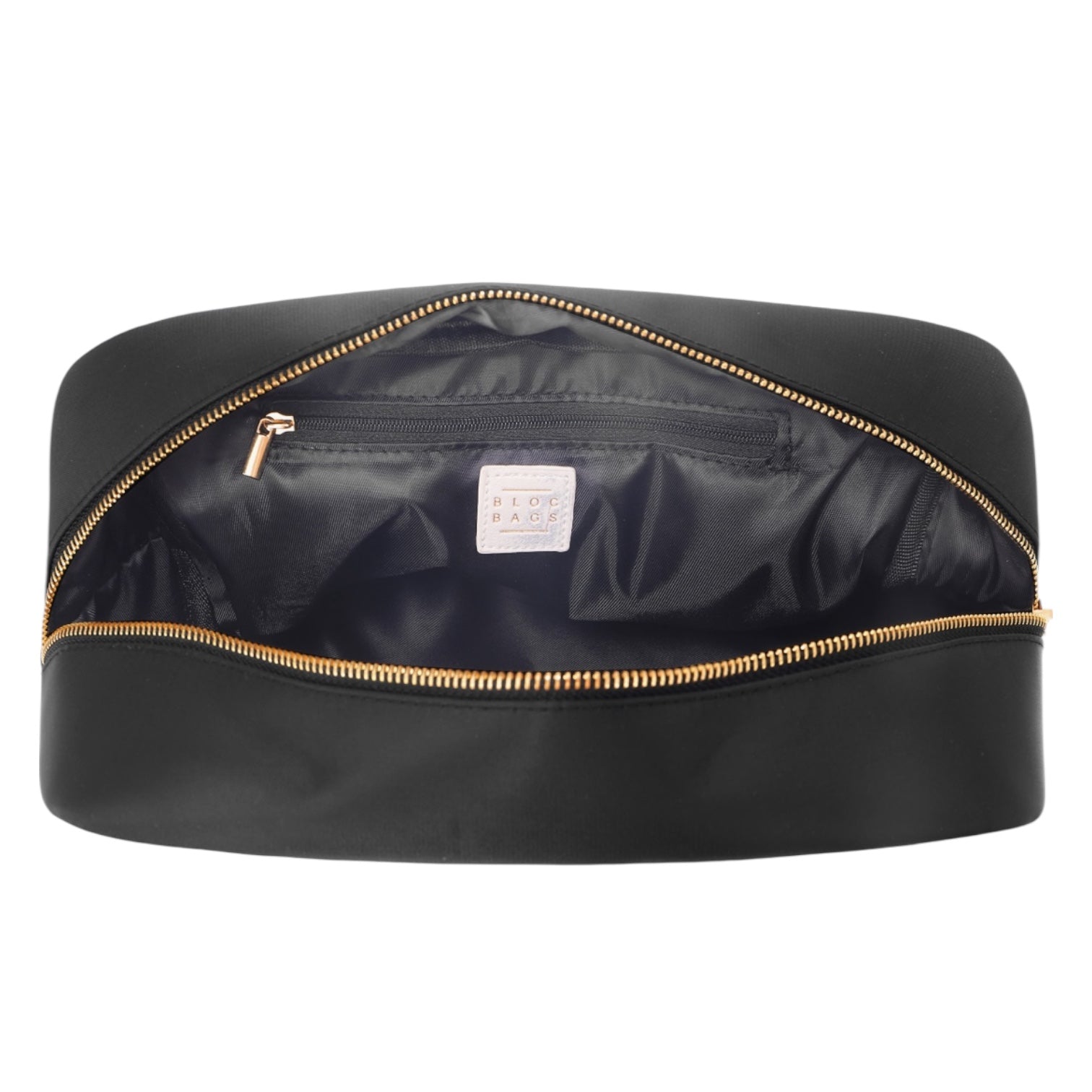 XL Heart Cosmetic Bag: Black