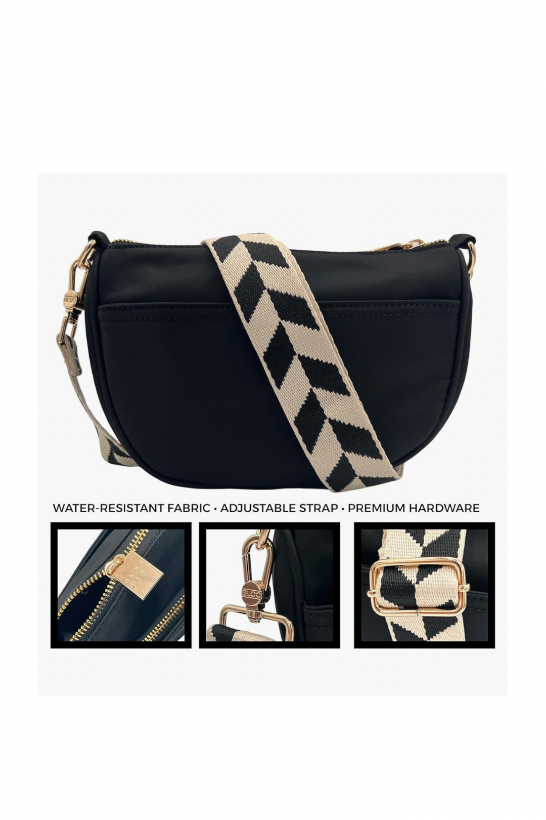 Half Moon Bag: Cream