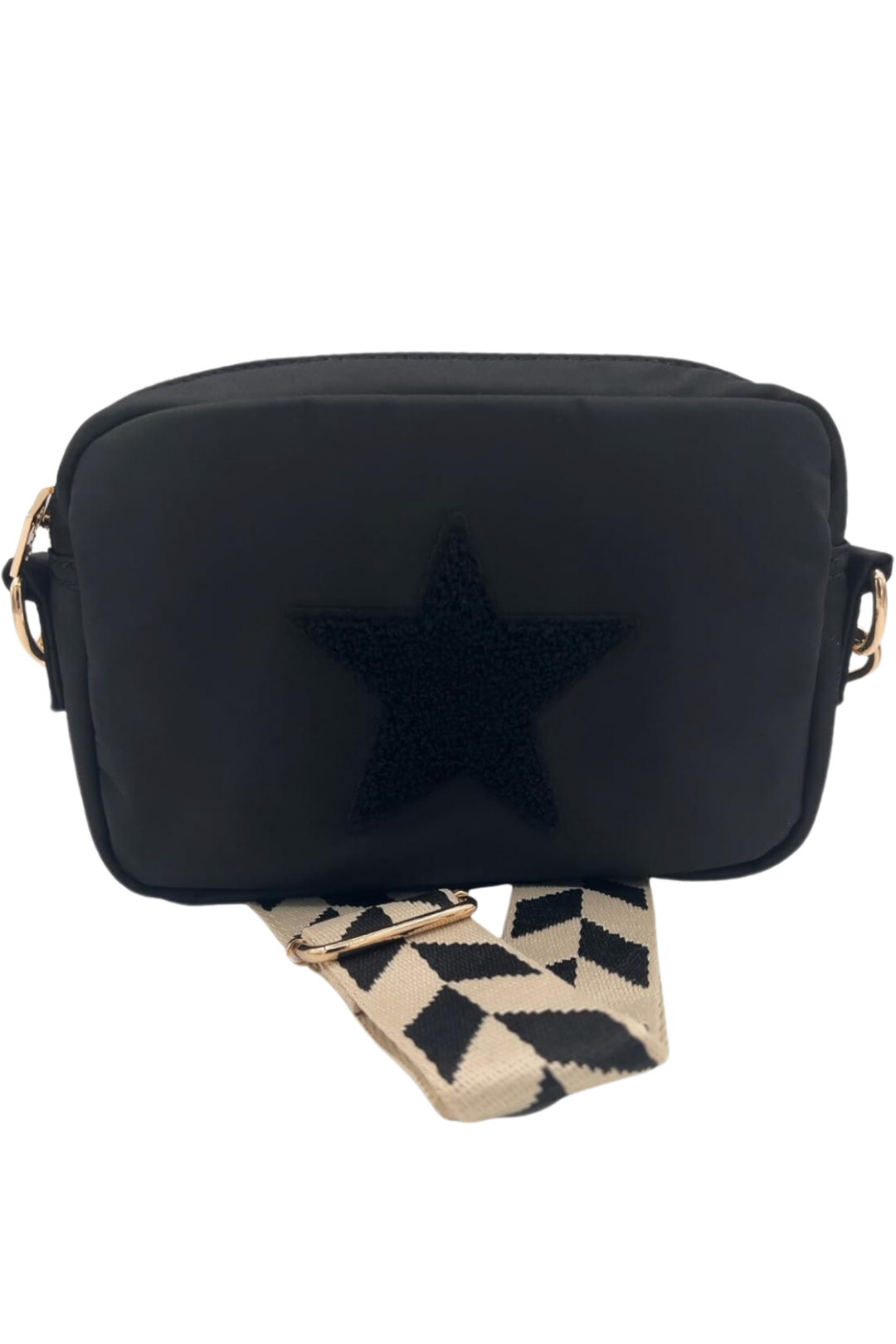 Black Star Large OG Crossbody with the Rho Strap