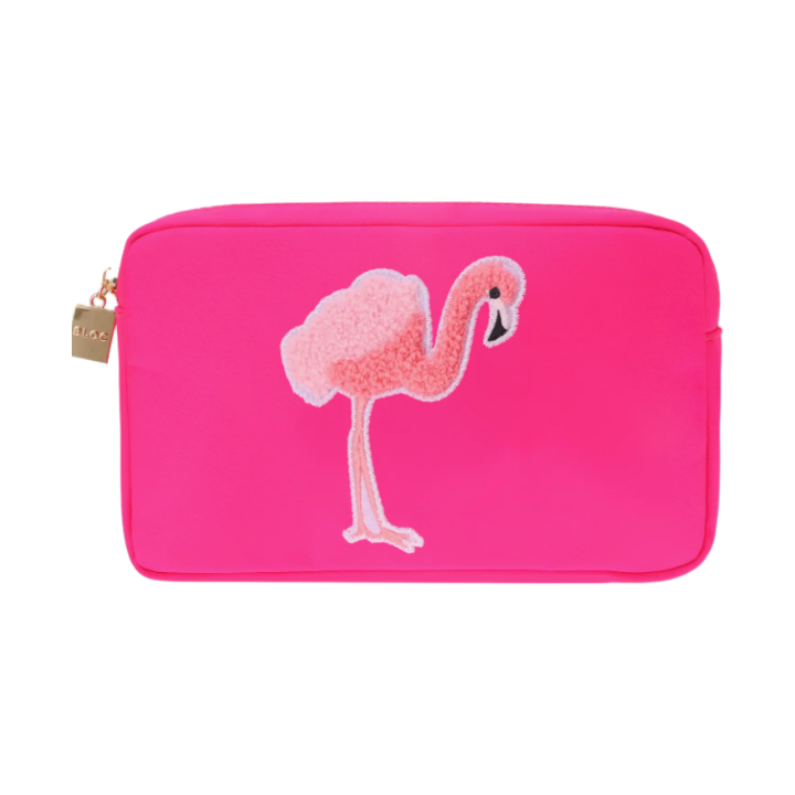 Medium Flamingo Beauty Bag: Hot Pink