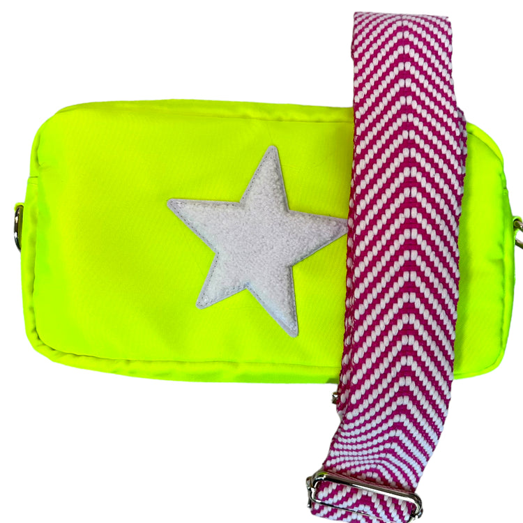 Build your own: Neon Yellow Medium Crossbody Bag