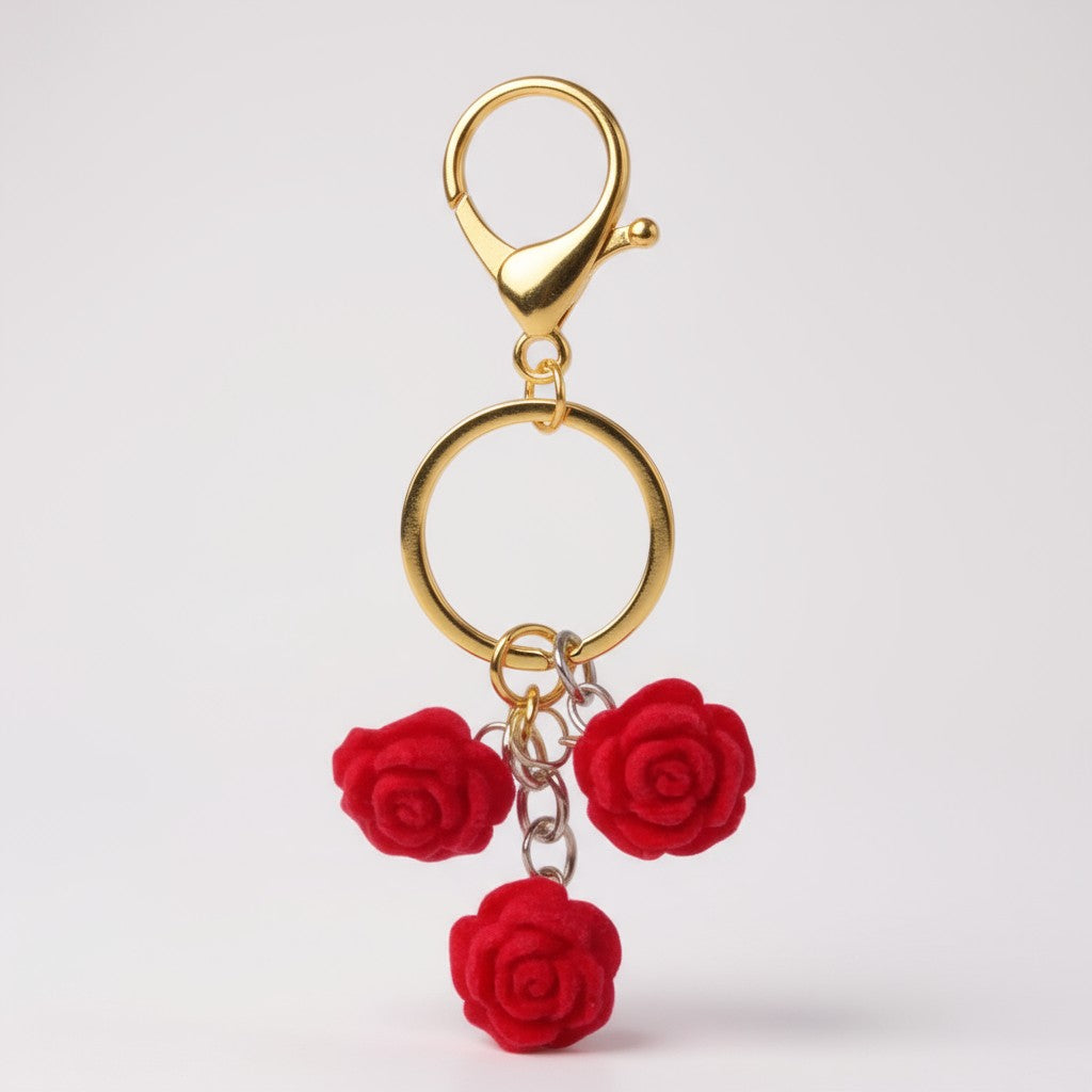 π Rose Bag Charm Keychain (100% off)