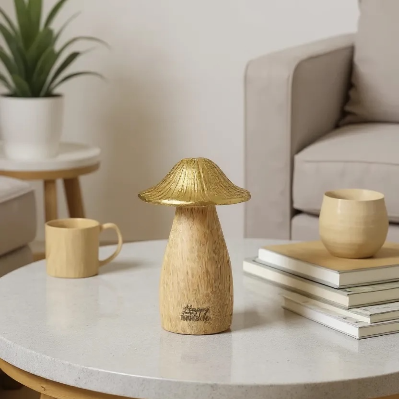 The Cutest Little Mushroom Tabletop Decor