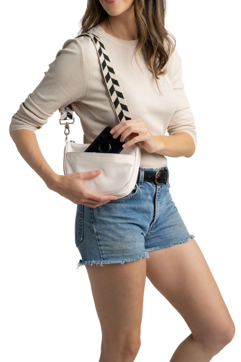 【BAON】Lean Body Half Moon Cross Bag Amazon.com: Hobo Crossbody Bag for Women, Nylon Crescent Bag