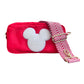 Red Medium Crossbody Mickey Bag: strap sold separately