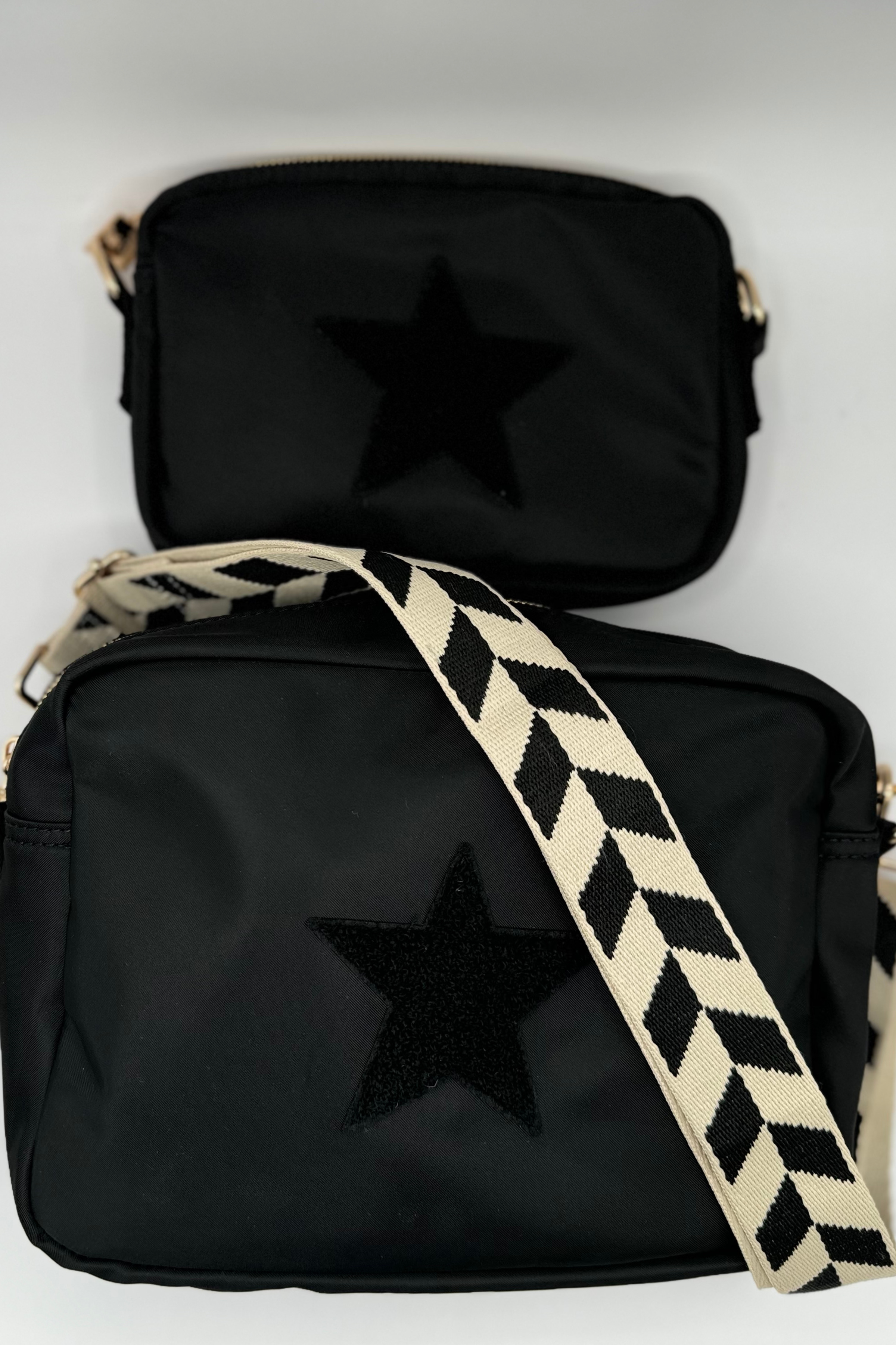 Black Star Large Crossbody with the Rho Strap