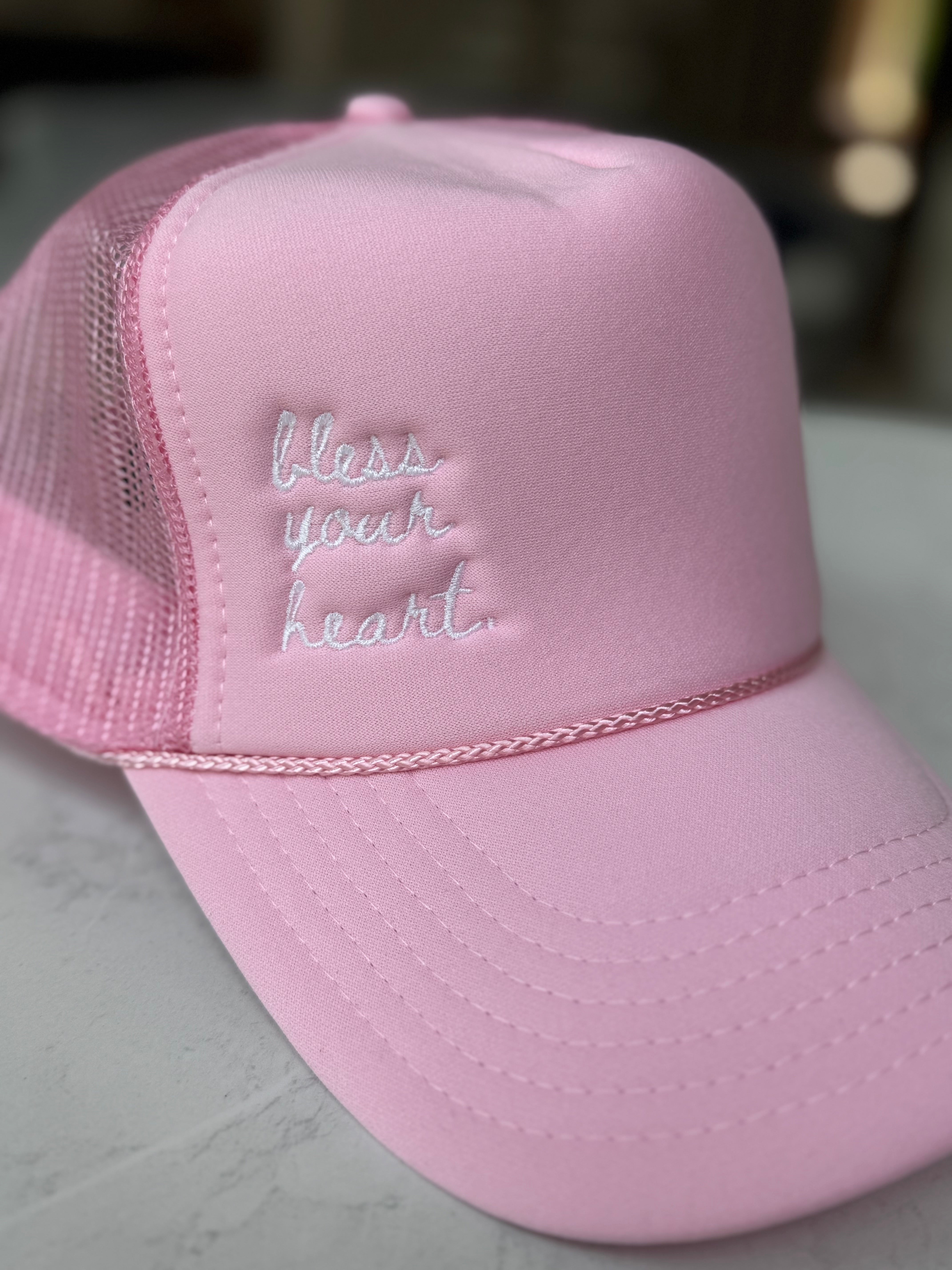 Embroidered Bless Your Heart Trucker Hat