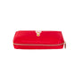Medium Champagne Cosmetic Bag: Red