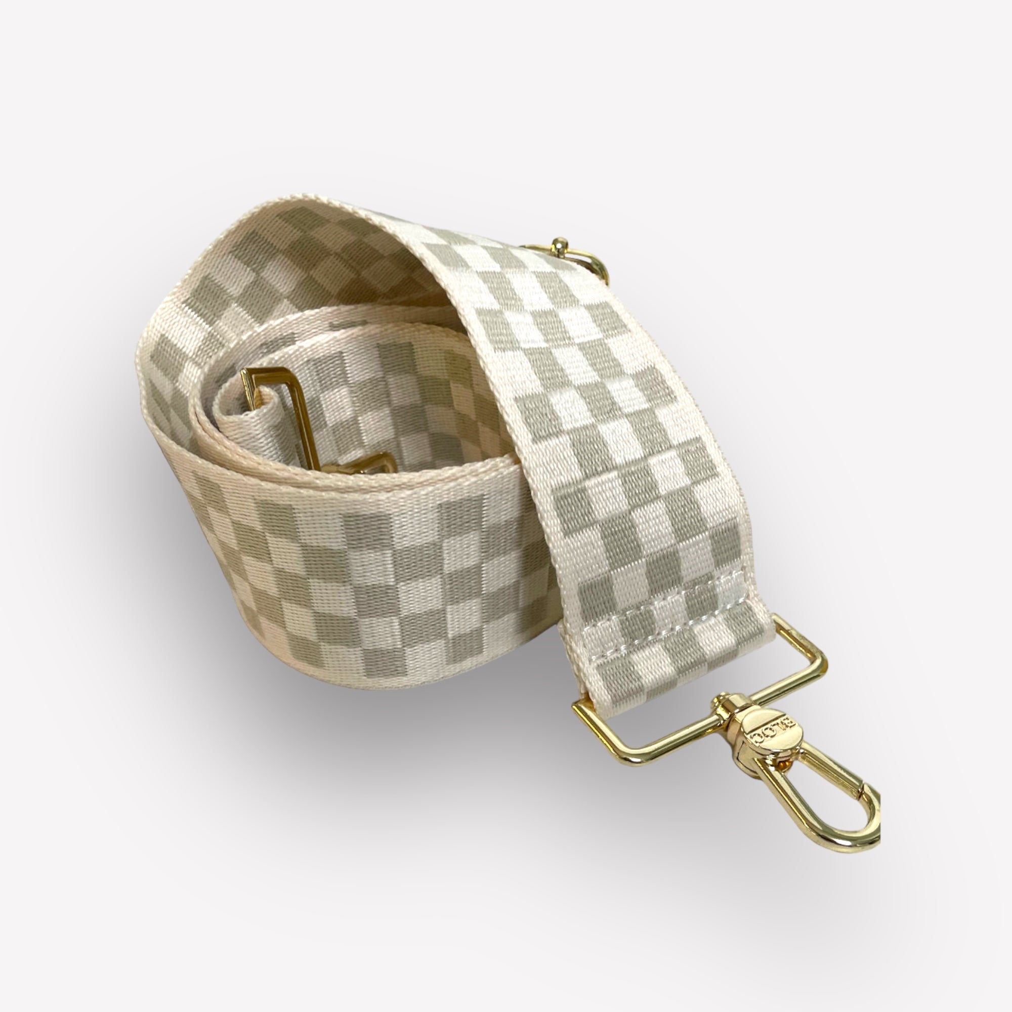 Cream Checkered Strap