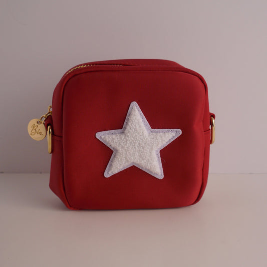 Wallet Crossbody: Crimson Star