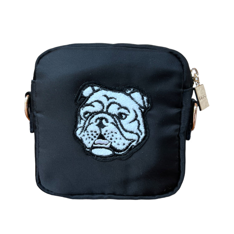 Mini Black Crossbody: BULLDOG