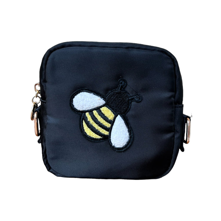 MINI BLACK CROSSBODY: BEE BAG