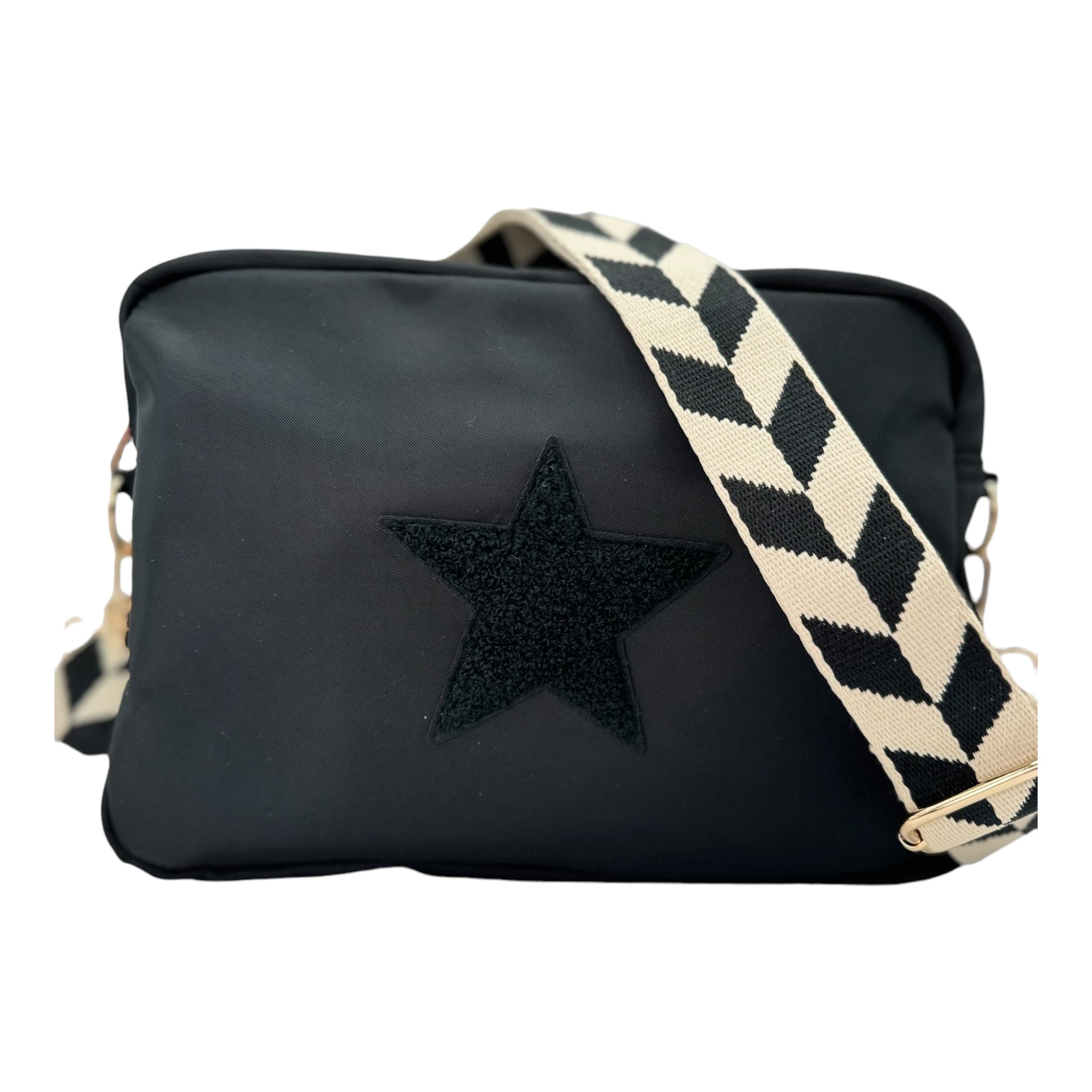 Black Star Large Crossbody with the Rho Strap