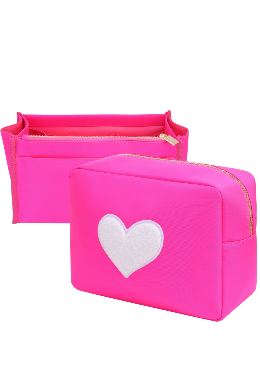 BUNDLE: Hot Pink XL with white heart with pink insert