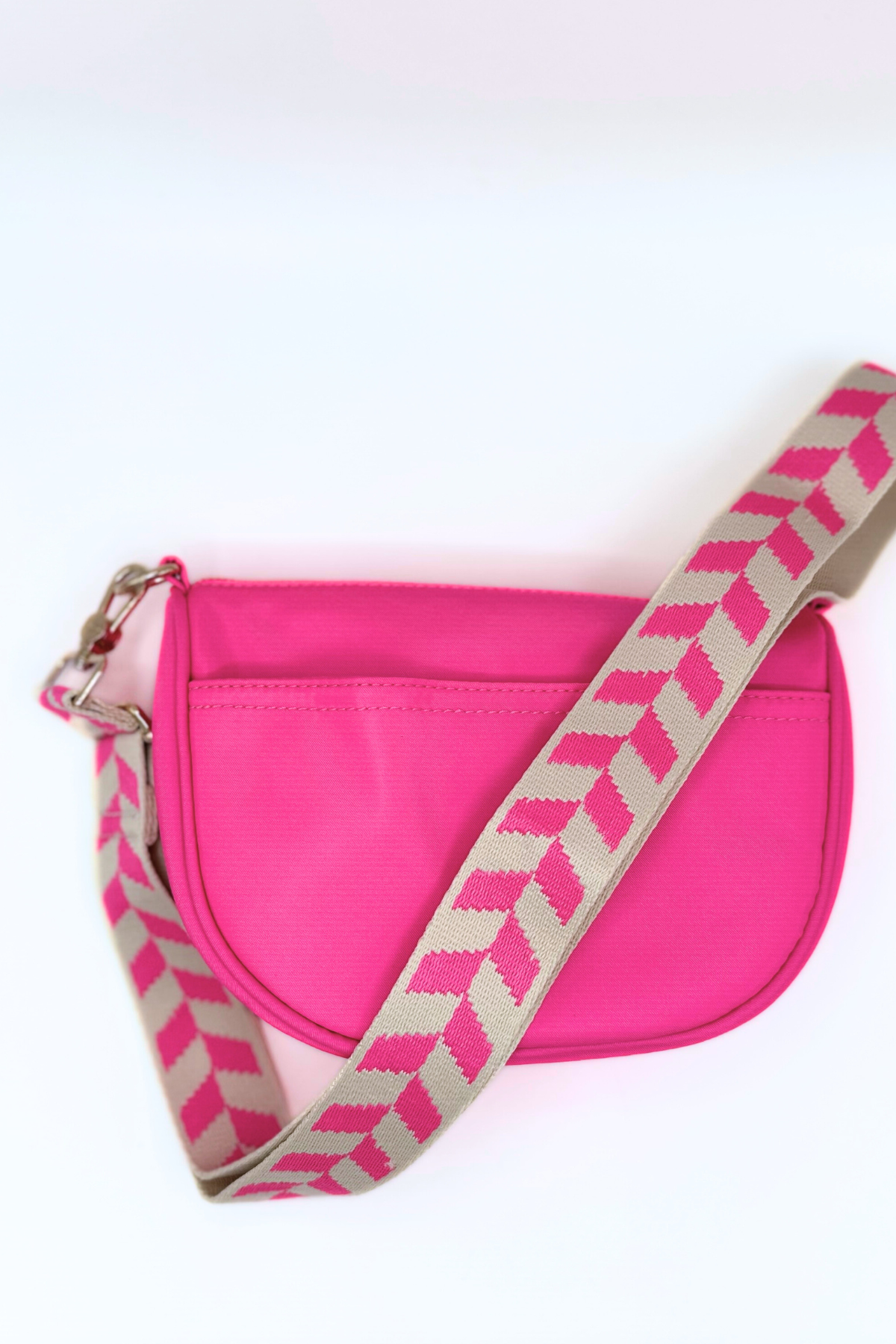 Half Moon Bag: Hot Pink