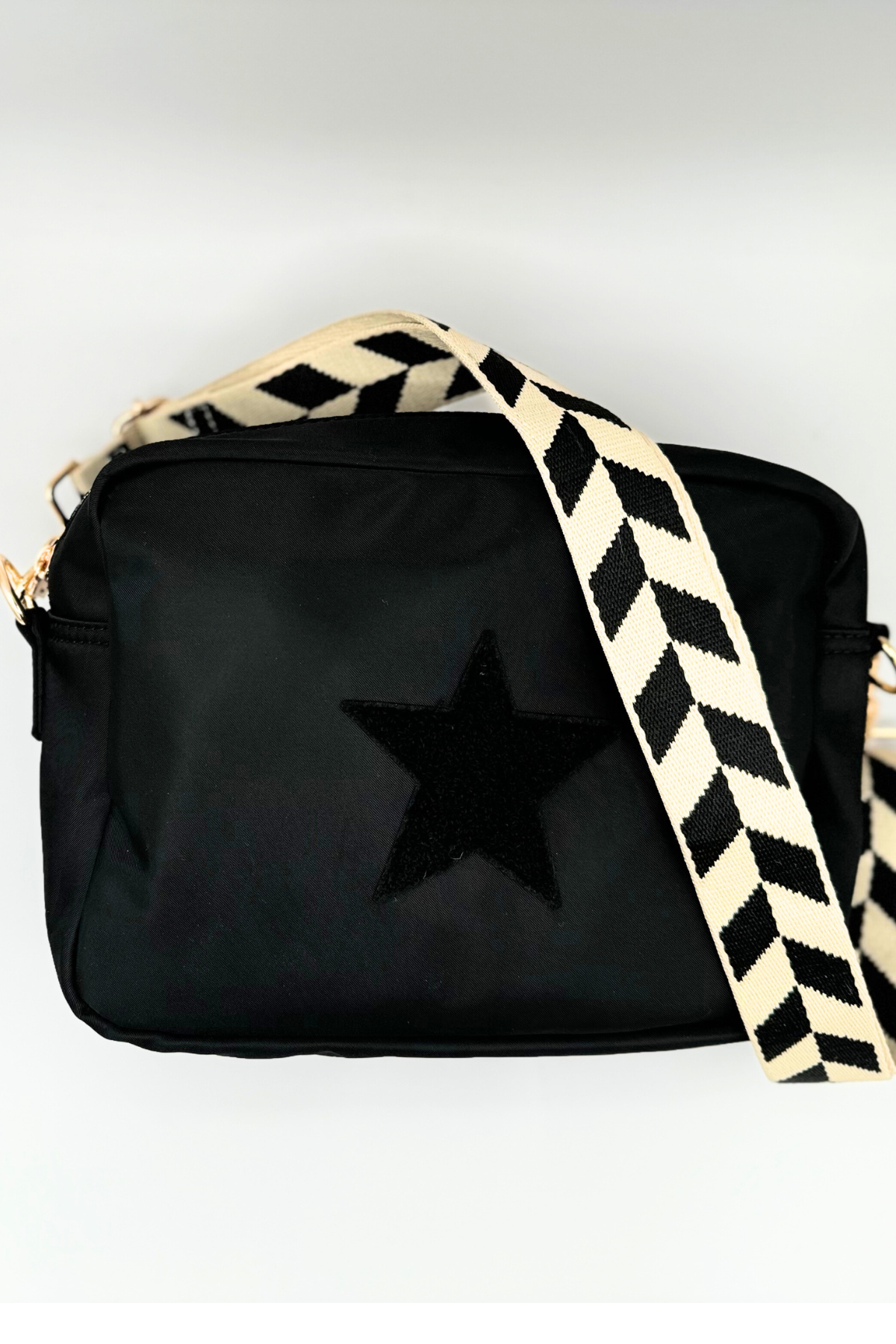 Black Star Large Crossbody with the Rho Strap