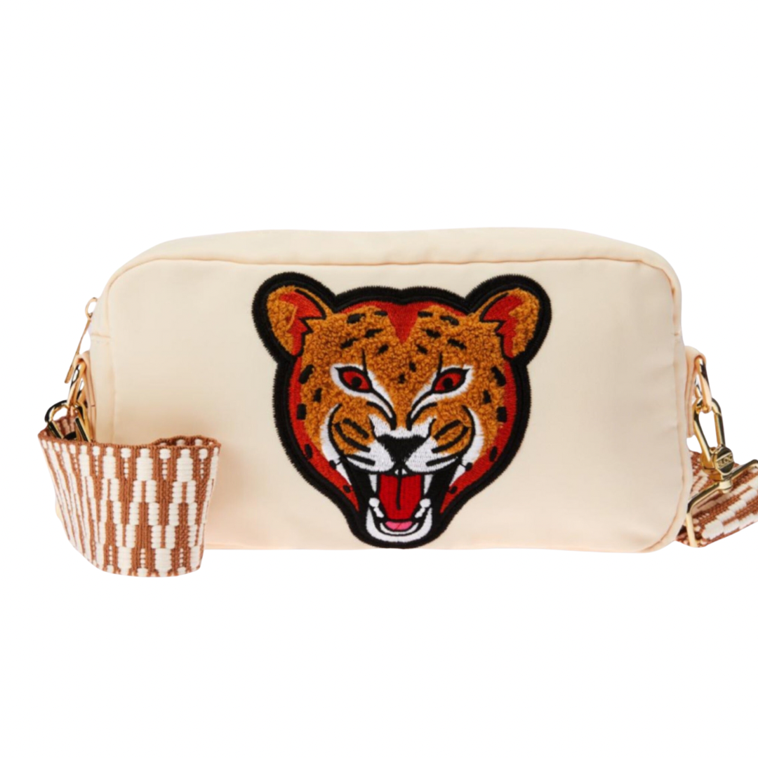 Cream Cheetah Crossbody Bag