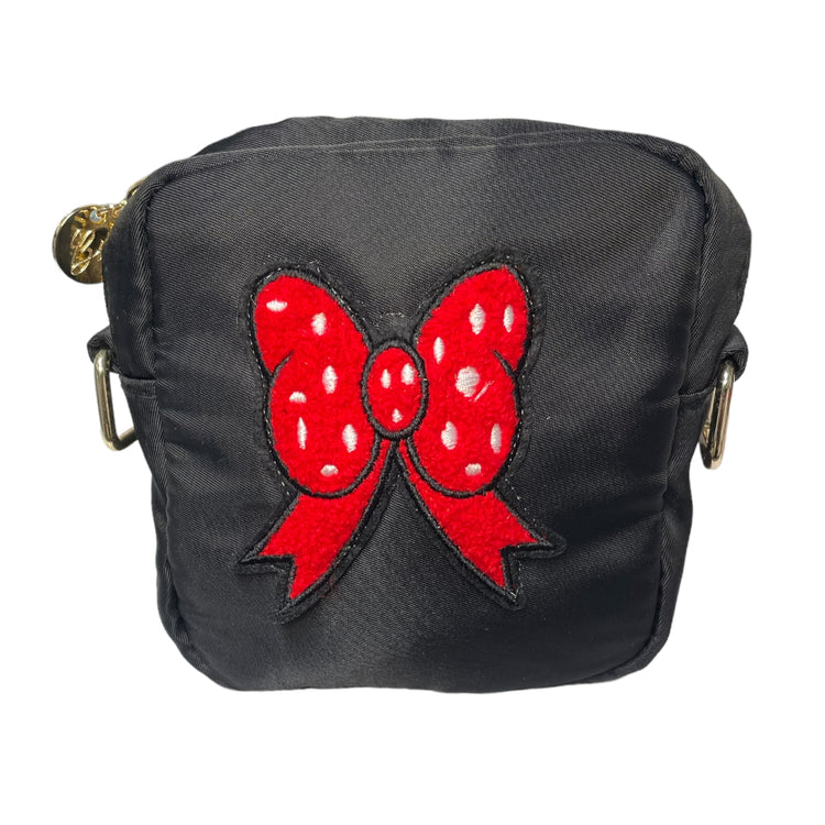 Mini Black Bag with Minnie Bow